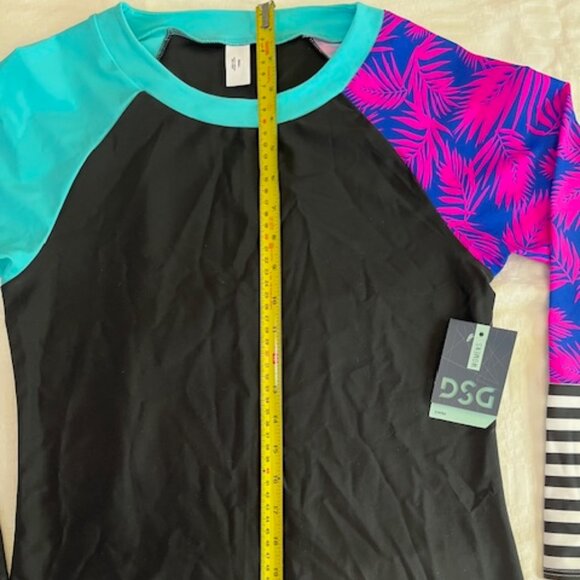 NEW-SWIMSUIT TOP with Long Sleeves Women's Size S - Melanie Palm Beach - Picture 5 of 14